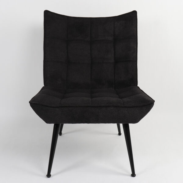 Πολυθρόνα LAURINA Μαύρο Ύφασμα/Μέταλλο 96x69x82cm