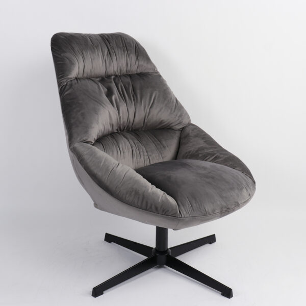 Πολυθρόνα CHANTIERI Γκρι Ύφασμα/Μέταλλο 94x71x83cm