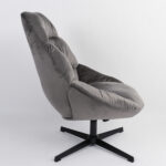 Πολυθρόνα CHANTIERI Γκρι Ύφασμα/Μέταλλο 94x71x83cm