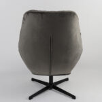 Πολυθρόνα CHANTIERI Γκρι Ύφασμα/Μέταλλο 94x71x83cm