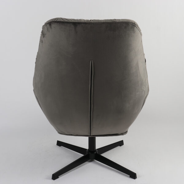 Πολυθρόνα CHANTIERI Γκρι Ύφασμα/Μέταλλο 94x71x83cm