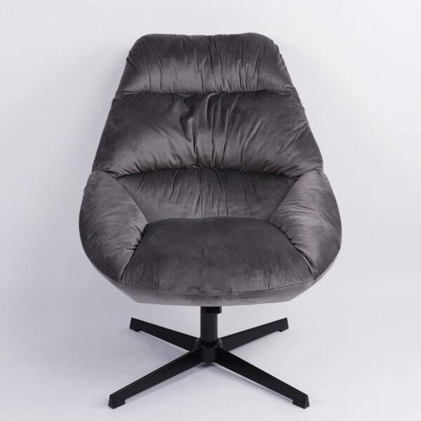 Πολυθρόνα CHANTIERI Γκρι Ύφασμα/Μέταλλο 94x71x83cm