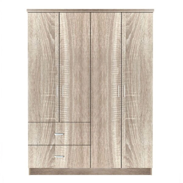 Ντουλάπα HOYA WAX Φυσικό Χρώμα 119x42x181cm