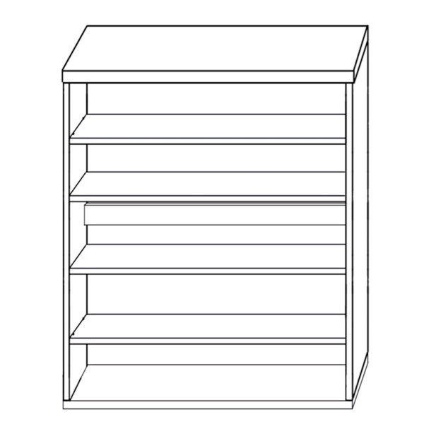 Παπουτσοθήκη  IGNE Λευκό Μοριοσανίδα/Μελαμίνη 90x33x100cm