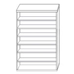 Παπουτσοθήκη SARA Φυσικό Μοριοσανίδα/Μελαμίνη 80x40x180cm