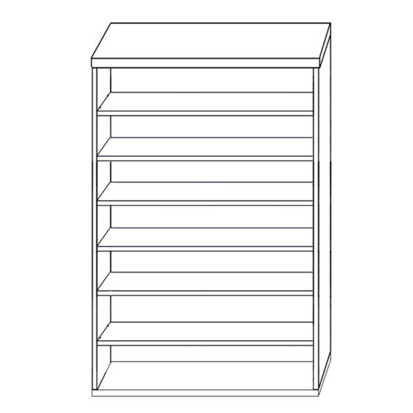 Παπουτσοθήκη SARA Φυσικό Μοριοσανίδα/Μελαμίνη 80x40x180cm