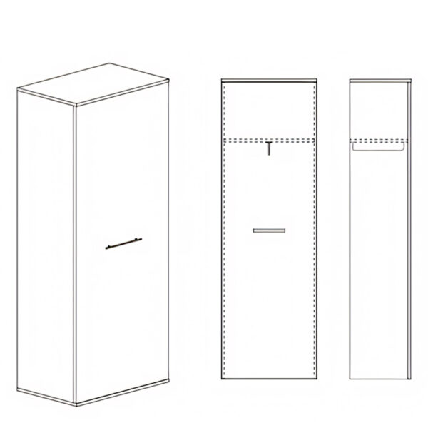 Ντουλάπα INGVILD Φυσικό Μοριοσανίδα 60x40x180cm