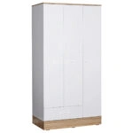 Ντουλάπα  CAJSA Λευκό/Φυσικό Μοριοσανίδα 90x50x195cm