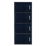 Ντουλάπα BEGONIA Μαύρο Μοριοσανίδα/Μελαμίνη 42x30x106.2cm