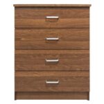 Συρταριέρα  OCOLA Καρυδί Μοριοσανίδα/Μελαμίνη 60x40x80cm