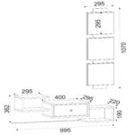 Έπιπλο Εισόδου Patmos Μαύρο 100x22x140cm