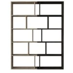 Βιβλιοθήκη Idra Ανοιχτό Καφέ/Σκούρο Καφέ 124x26x159cm