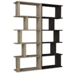 Βιβλιοθήκη Idra Ανοιχτό Καφέ/Σκούρο Καφέ 124x26x159cm