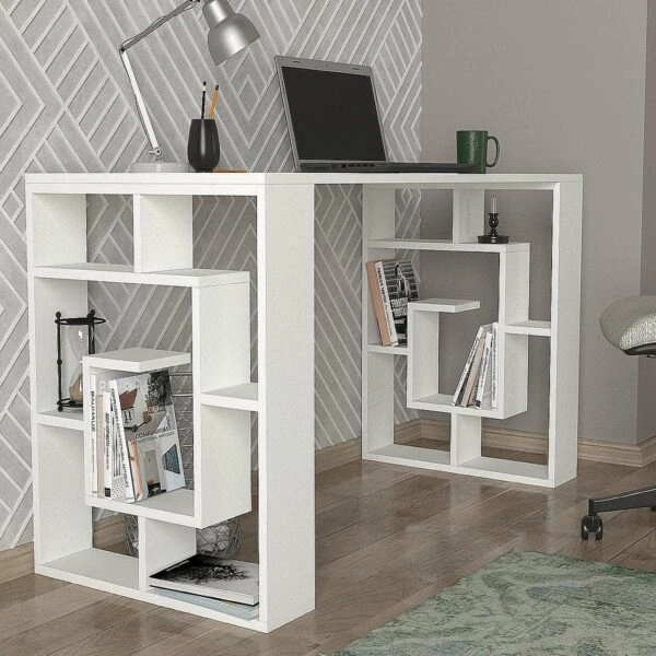 Γραφείο LINE Λευκό Μοριοσανίδα/Μελαμίνη 140x60x74cm