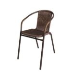 Πολυθρόνα  Rattan Mercury Καφέ 54x61x73cm