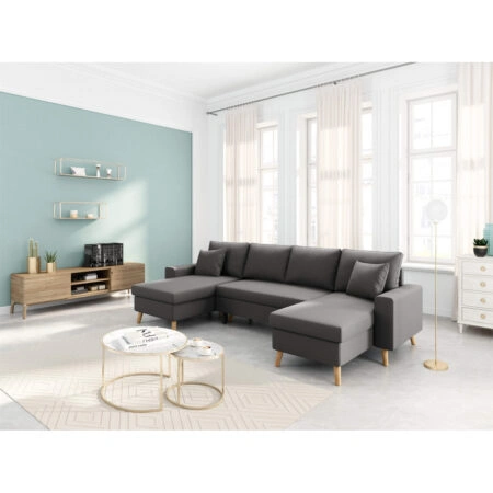 Καναπές Πολυμορφικός LEMPA Γκρι 295x148x86cm