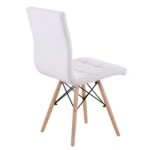 Καρέκλα CUPPLESSUS Λευκό PU 43x55x86cm