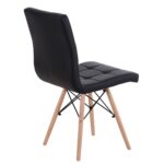 Καρέκλα  CUPPLESSUS Μαύρο PU 43x55x86cm