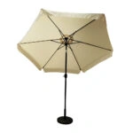 Ομπρέλα Κήπου ANAMI Μπεζ/Μαύρο Αλουμίνιο/Ύφασμα Φ3x2.45m