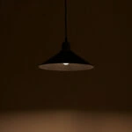 Φωτιστικό οροφής μονόφωτο PWL-0964  Ε27 μαύρο-bronze antique Φ30x14.5εκ