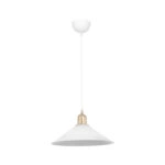 Φωτιστικό οροφής μονόφωτο PWL-0964 Ε27 λευκό Φ30x14.5εκ