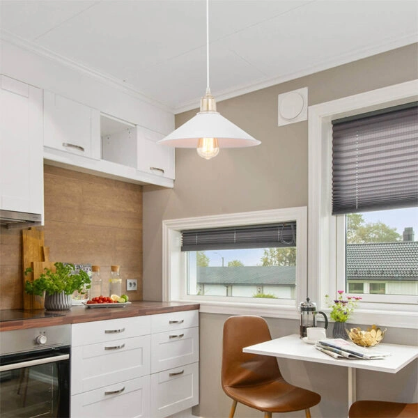 Φωτιστικό οροφής μονόφωτο PWL-0964 Ε27 λευκό Φ30x14.5εκ