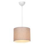 Φωτιστικό οροφής μονόφωτο PWL-1115 Ε27 μπεζ-λευκό Φ22x16,5εκ