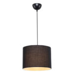 Φωτιστικό οροφής μονόφωτο PWL-1115  Ε27 μαύρο Φ22x16,5εκ