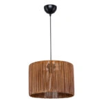 Φωτιστικό οροφής μονόφωτο PWL-1117 Ε27 καφέ Φ30.5x20εκ