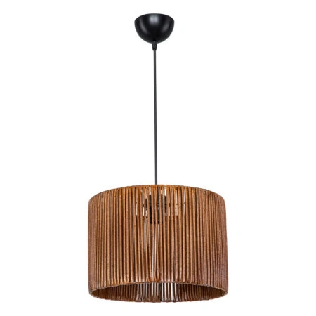 Φωτιστικό οροφής μονόφωτο PWL-1117 Ε27 καφέ Φ30.5x20εκ