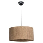 Φωτιστικό οροφής μονόφωτο PWL-1184 Ε27 καφέ Φ40x20εκ