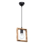 Φωτιστικό οροφής μονόφωτο Isolate  Ε27 καρυδί 18.5x3x24εκ