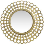 Καθρέπτης Τοίχου  Χρυσό Πλαστικό Φ45.7x4.6cm