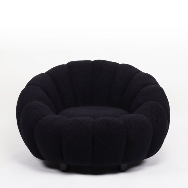 Πολυθρόνα AFET Μαύρο Ύφασμα/Ξύλο 94x89x61cm