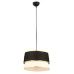 Φωτιστικό Κρεμαστό SES Μαύρο Μέταλλο 30x85cm