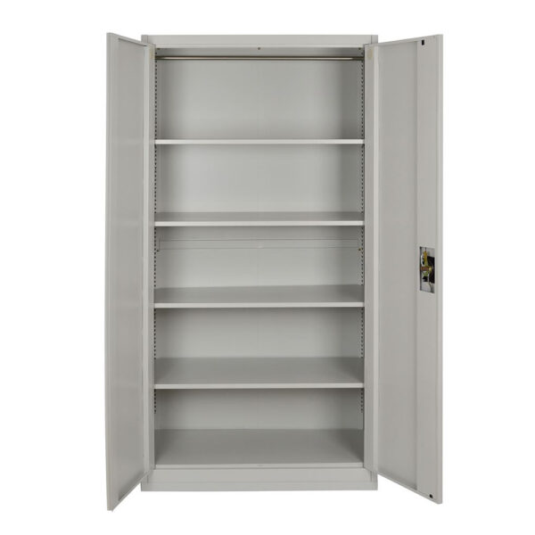 Φοριαμός DURIN Ανοιχτό Γκρι Μέταλλο 90x45x180cm