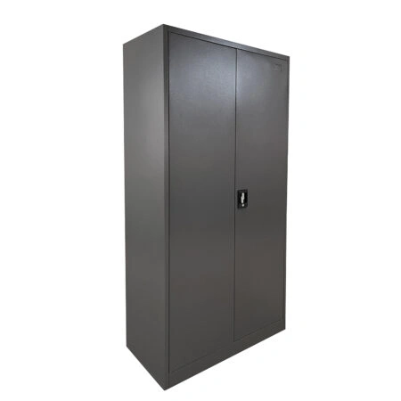 Ντουλάπα DWALIN Σκούρο Γκρι Μέταλλο 90x45x180cm