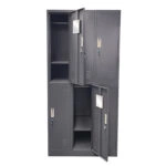 Φοριαμός 6 Θέσεων EARNIL Σκούρο Γκρι Μέταλλο 90x45x185cm