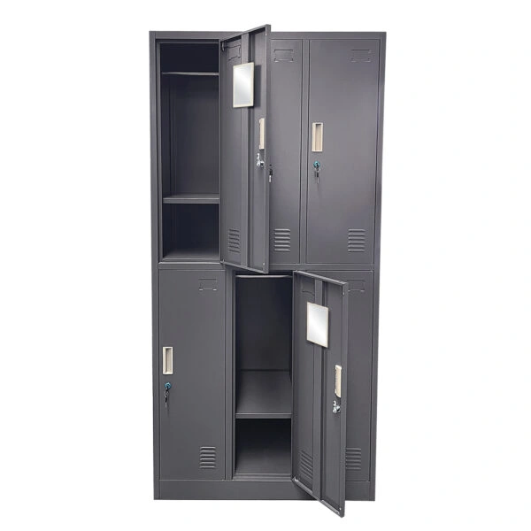 Φοριαμός 6 Θέσεων EARNIL Σκούρο Γκρι Μέταλλο 90x45x185cm