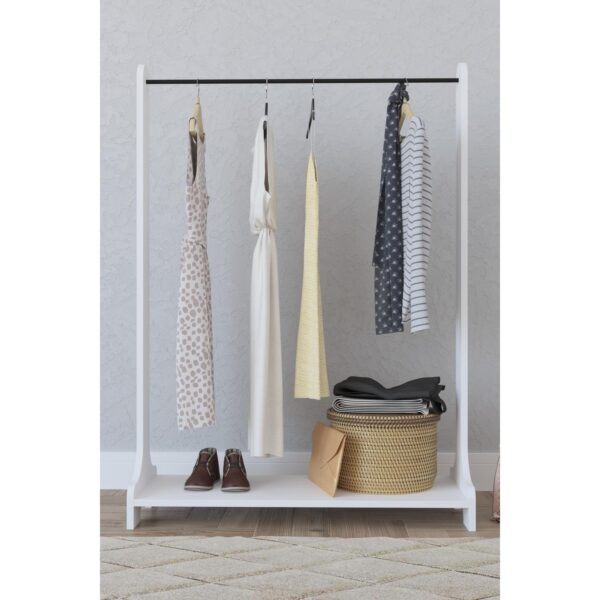 Κρεμάστρα Δαπέδου  ORATILE Λευκό Μοριοσανίδα/Μέταλλο 89x35x128cm