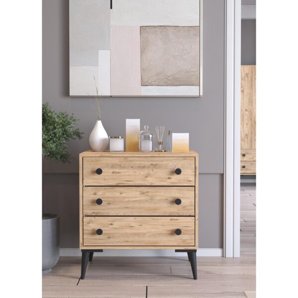 Συρταριέρα AMARI Δρυς Μοριοσανίδα 72x43x79cm