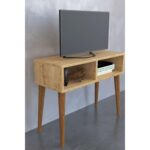 Έπιπλο Τηλεόρασης CHIDINMA Δρυς Μοριοσανίδα/Ξύλο 72x30x60cm