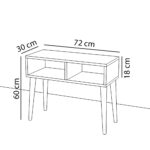 Έπιπλο Τηλεόρασης CHIDINMA Δρυς Μοριοσανίδα/Ξύλο 72x30x60cm