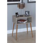 Κομοδίνο GANIRU Cordoba Μοριοσανίδα/Ξύλο 45x30x60cm