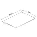 Τραπεζάκι Πτυσσόμενο Τοίχου  ANAICA Μαύρο Μοριοσανίδα 90x60cm