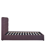 Κρεβάτι ARABIS Καφέ PU (Στρώμα 150x200cm)