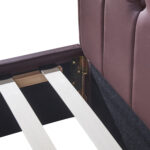 Κρεβάτι ARABIS Καφέ PU (Στρώμα 150x200cm)