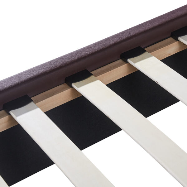 Κρεβάτι ARABIS Καφέ PU (Στρώμα 150x200cm)