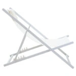 Σεζλόνγκ επαγγελματική Corte αλουμίνιο λευκό-textilene μπεζ