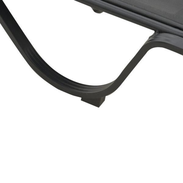 Ξαπλώστρα με μπράτσα Attain αλουμίνιο και textilene σε ανθρακί απόχρωση191x64x32εκ